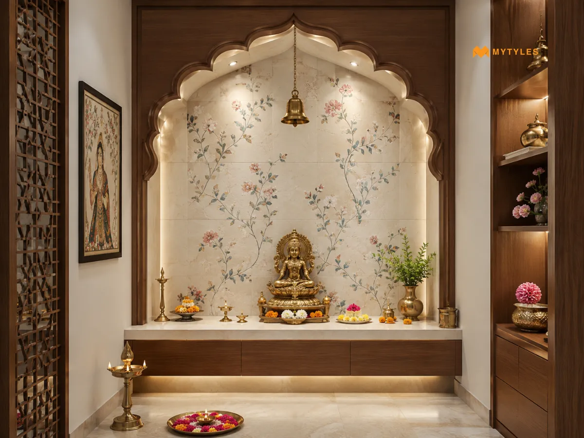 Floral Pattern Tiles for Softness and Grace